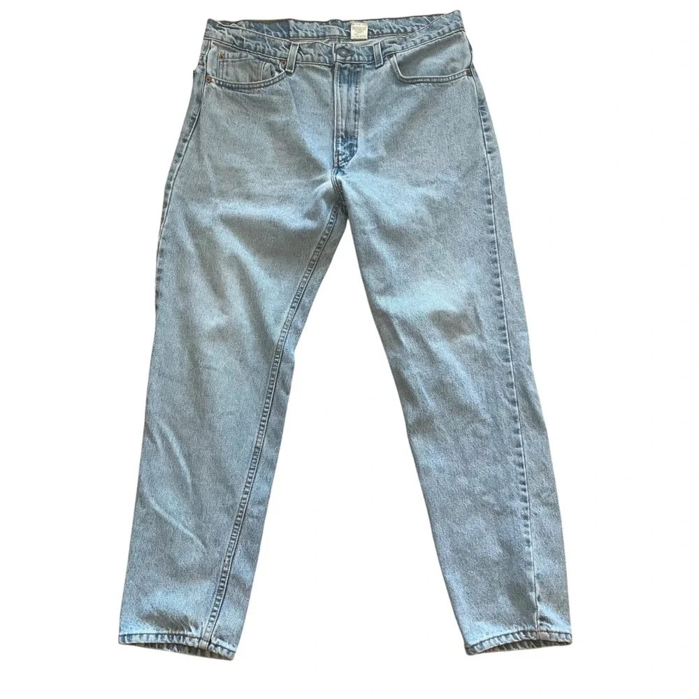 Vintage Levis 512 Slim Fit Tapered Leg Jeans Light Wash 38x30 Made in‎ USA 1996